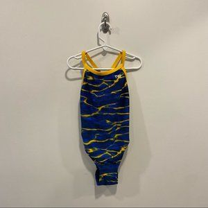 TYR One Piece Swimsuit in size 26 which is equivalent to a girls 10/12